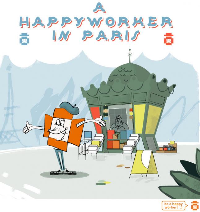 A Happy Worker in Paris