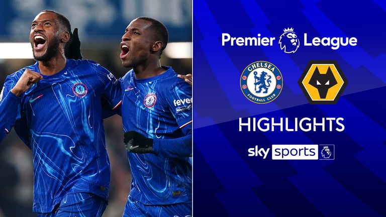 Highlights of the Premier League match between Chelsea and Wolverhampton Wanderers.