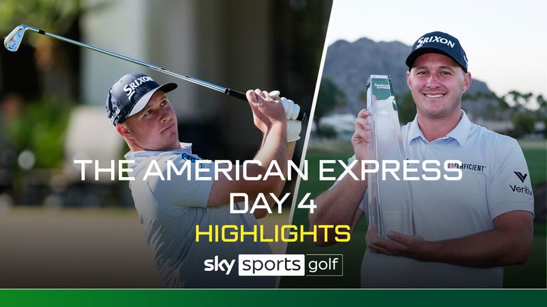 Highlights from the final round of The American Express tournament at the La Quinta Country Club in California.