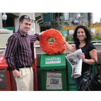 People with Metro News Box and Fuzzy Q