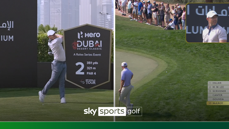 Rory McIlroy at the Hero Dubai Desert Classic.